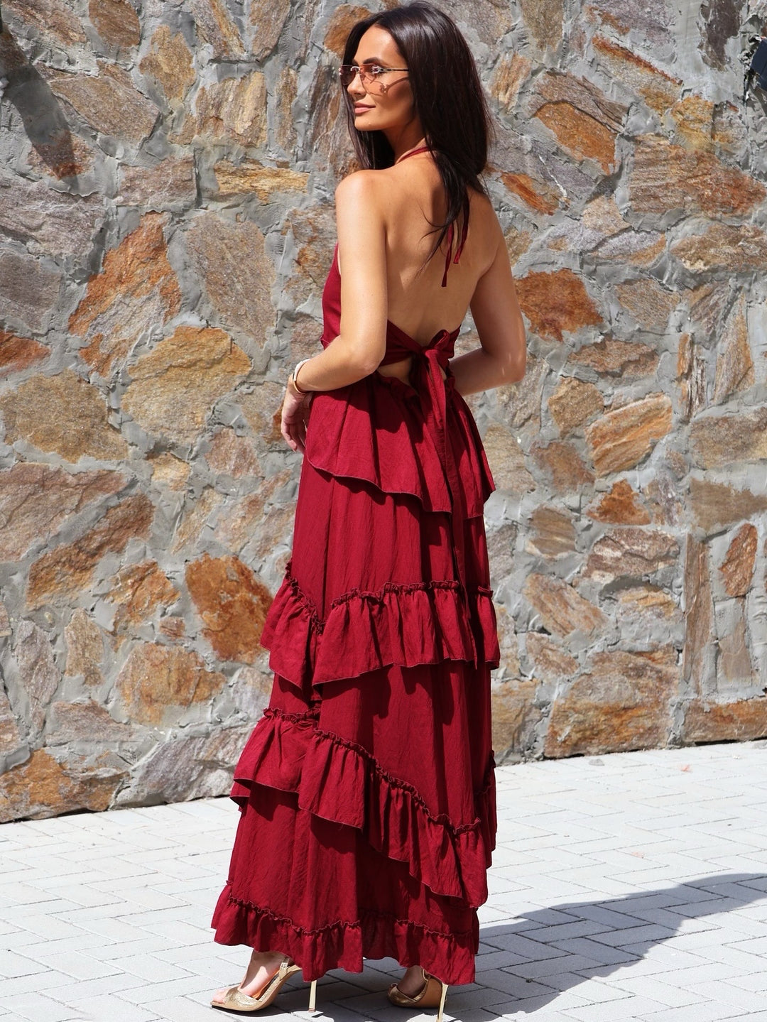 Burgundy Bella Dress