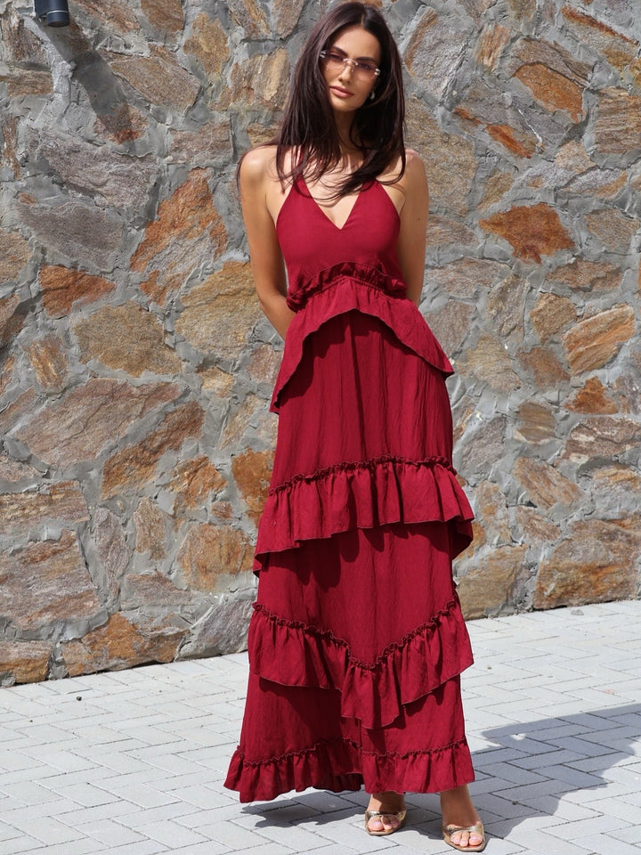Burgundy Bella Dress