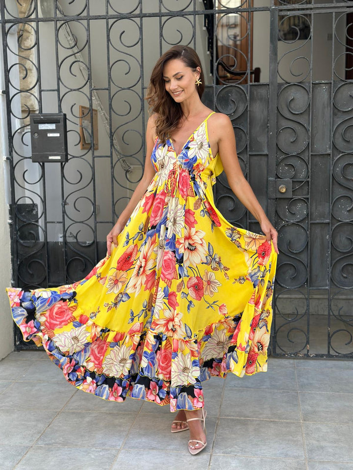 Golden Garden Maxi Dress