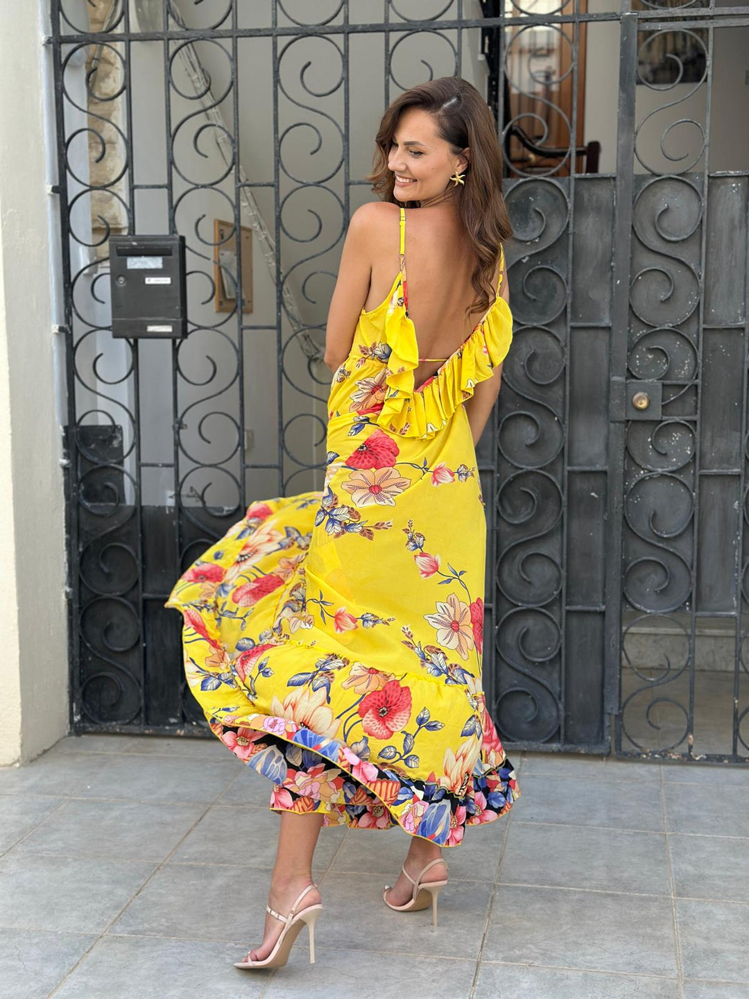 Golden Garden Maxi Dress
