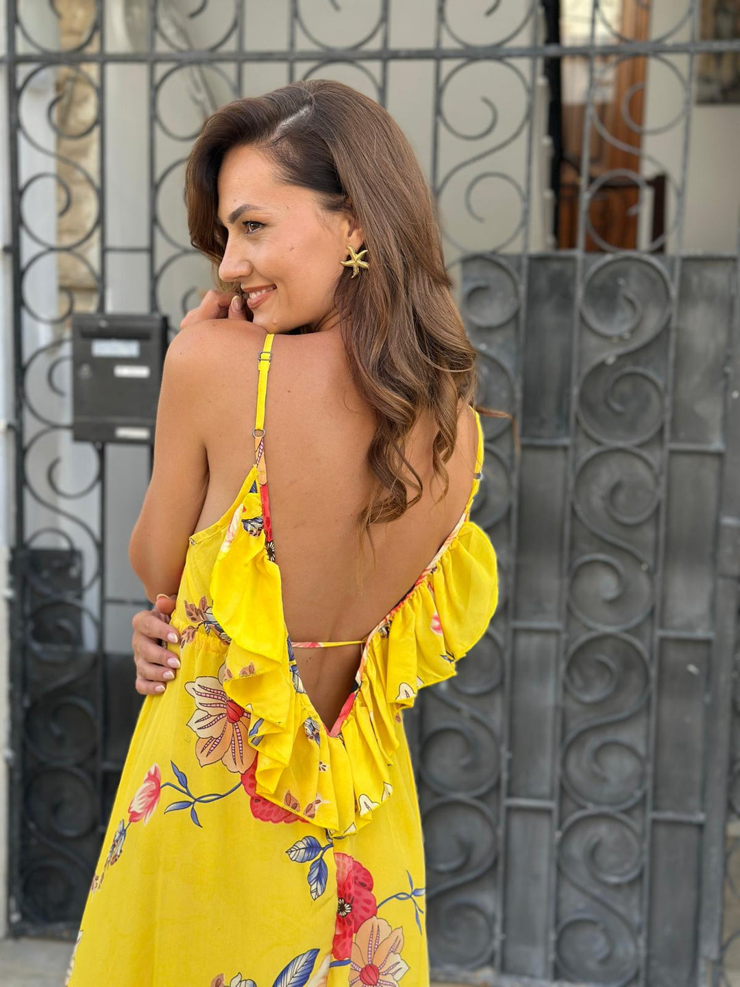 Golden Garden Maxi Dress